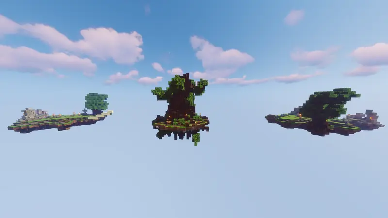 Die Map von SnowWars, unserem früheren Bedwars-artigen Spielmodus